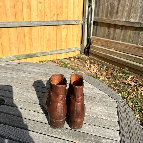 Frye brown Leather Chelsea Ankle Boots black 7.5 fall winter - Picture 4 of 16